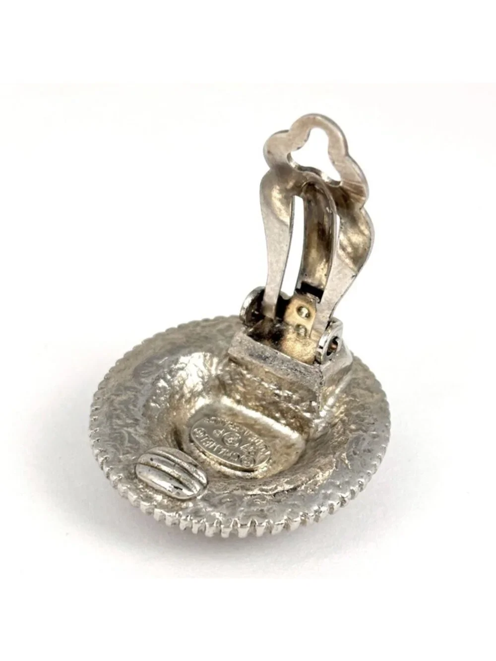 Chanel CC Logo Round Earrings CC Mark